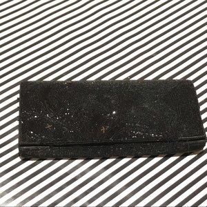 Black Vintage beaded clutch